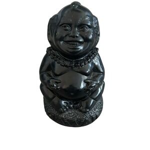 Coco Joes Hawaii Tiki Laki Menehune Black Hawaiian Figure Figurine Vintage‎